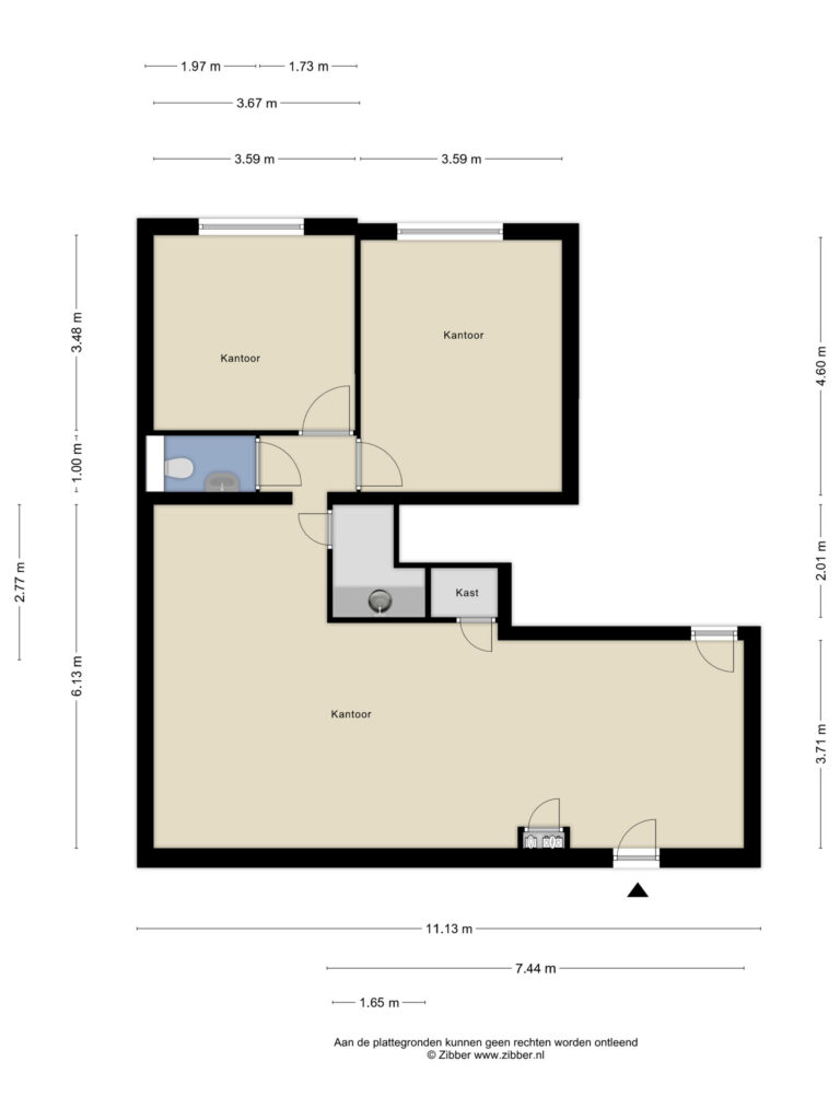 Roosendaal – Burgemeester Prinsensingel 38 – Plattegrond