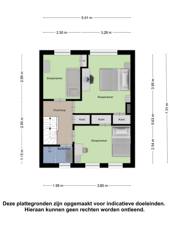 Roosendaal – Begoniastraat 6 – Plattegrond 2